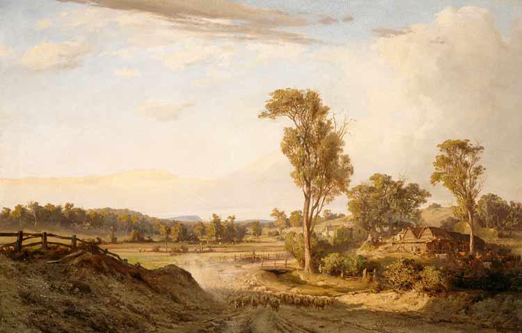 Louis Buvelot Summer Afternoon, Templestowe oil painting image